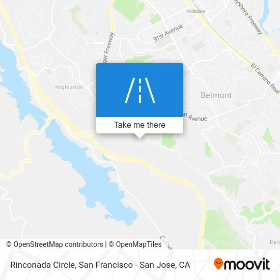 Rinconada Circle map