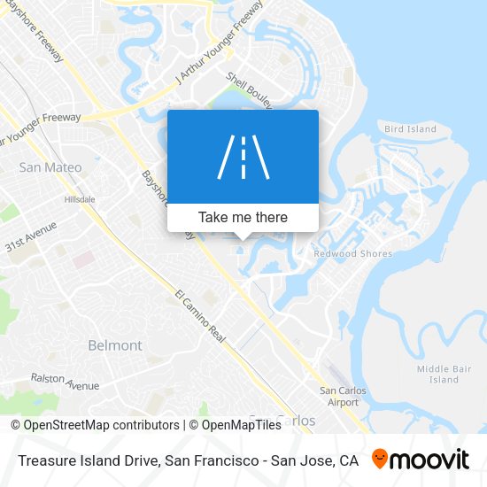 Treasure Island Drive map