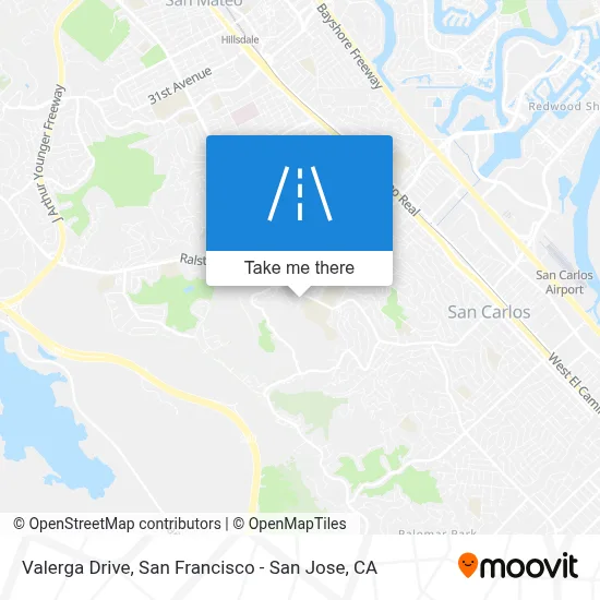 Valerga Drive map