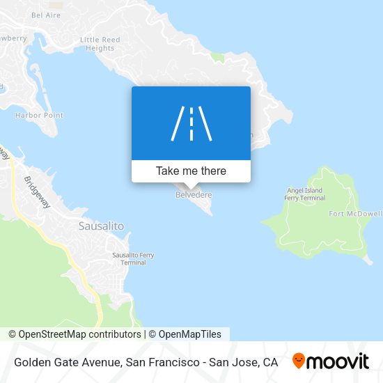 Mapa de Golden Gate Avenue