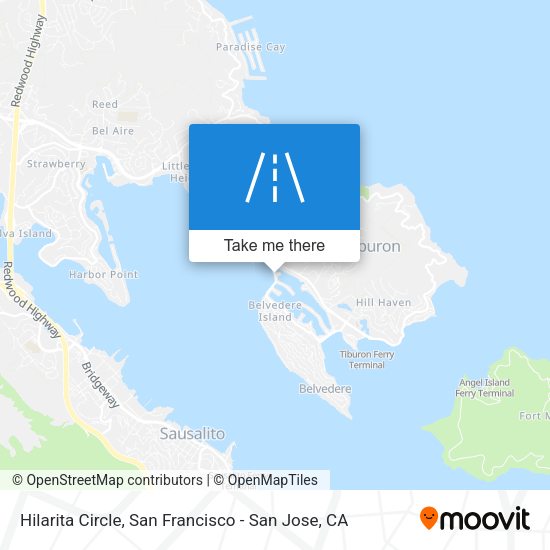 Mapa de Hilarita Circle