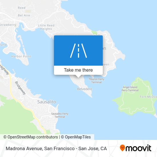 Mapa de Madrona Avenue