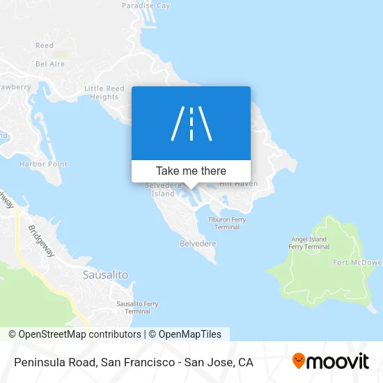 Peninsula Road map