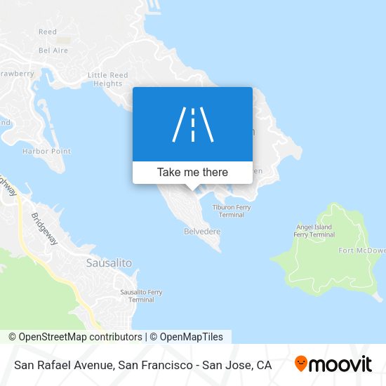 San Rafael Avenue map