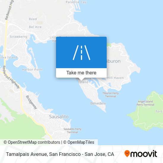 Mapa de Tamalpais Avenue
