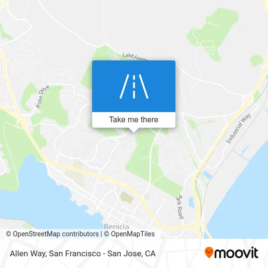 Allen Way map