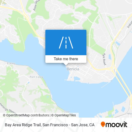 Mapa de Bay Area Ridge Trail