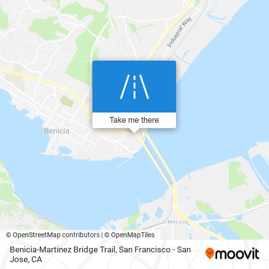 Mapa de Benicia-Martinez Bridge Trail