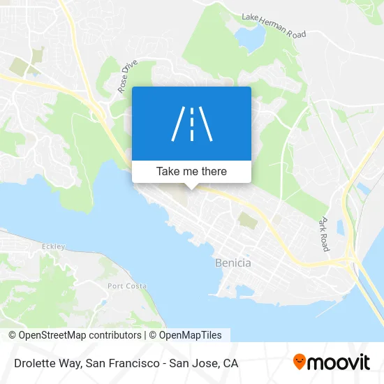 Drolette Way map