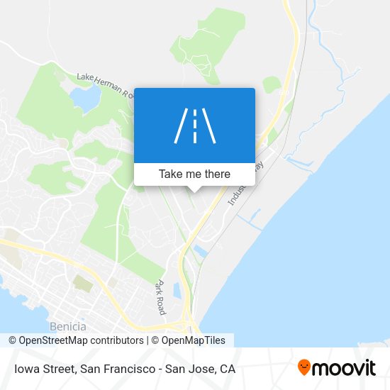 Iowa Street map