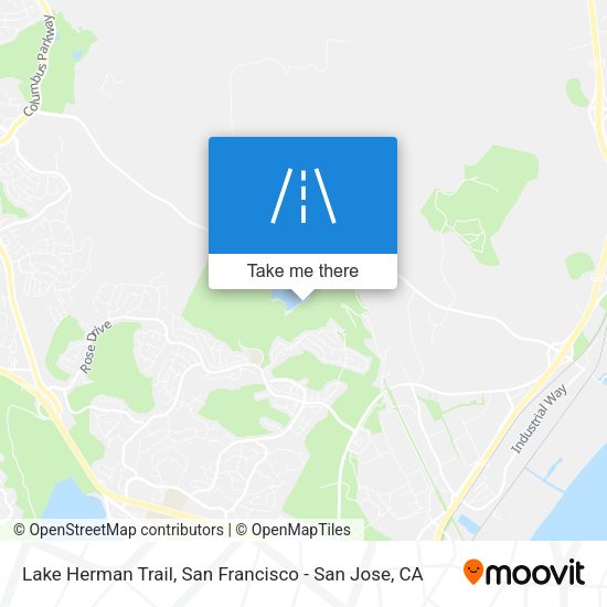 Lake Herman Trail map