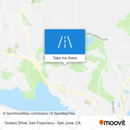 Solano Drive map