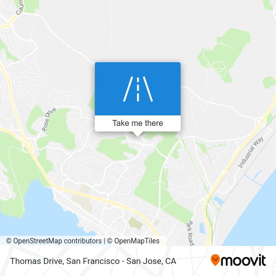 Mapa de Thomas Drive