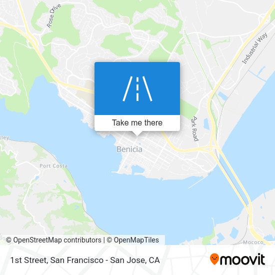 Mapa de 1st Street