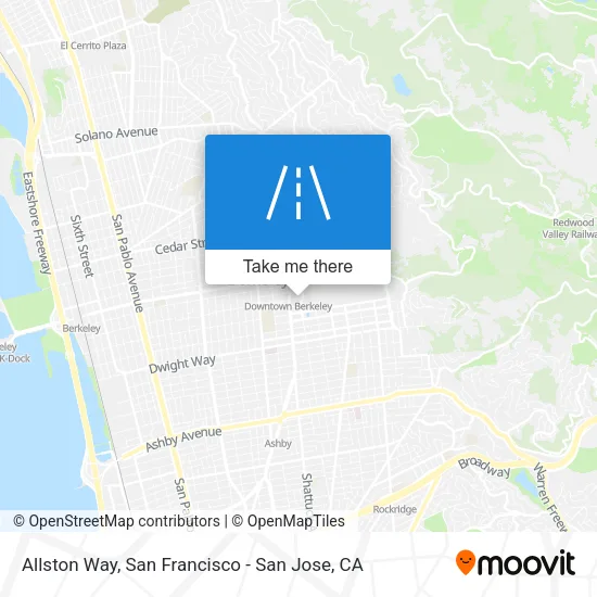 Allston Way map