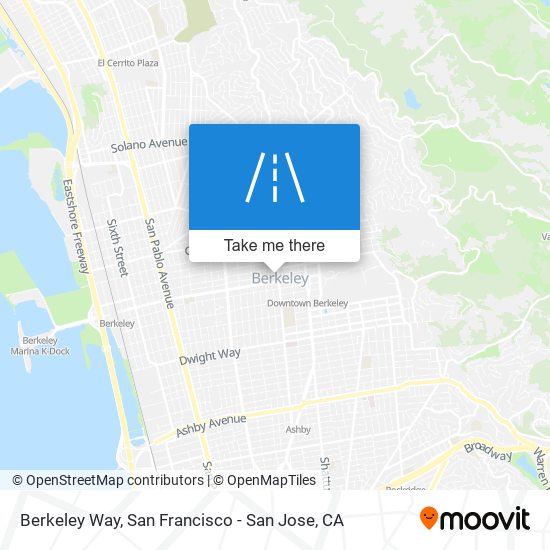 Mapa de Berkeley Way