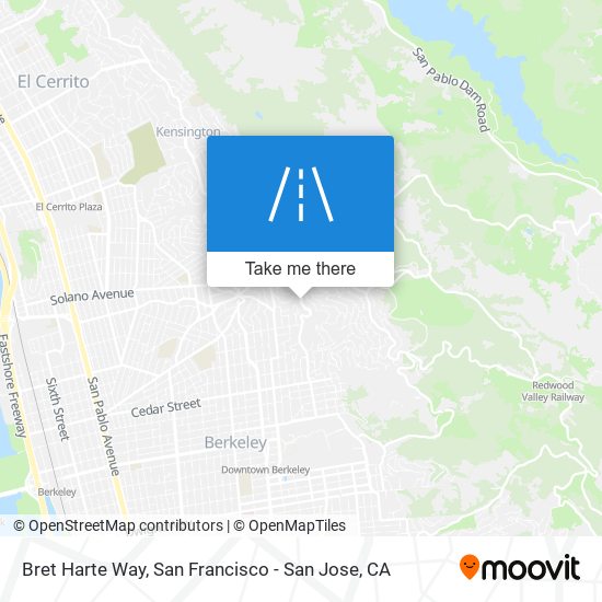 Bret Harte Way map