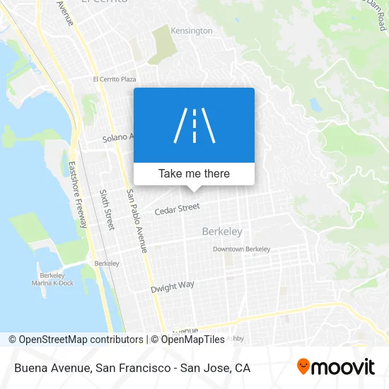 Mapa de Buena Avenue