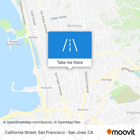 California Street map