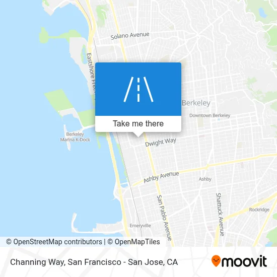 Channing Way map