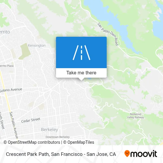 Crescent Park Path map