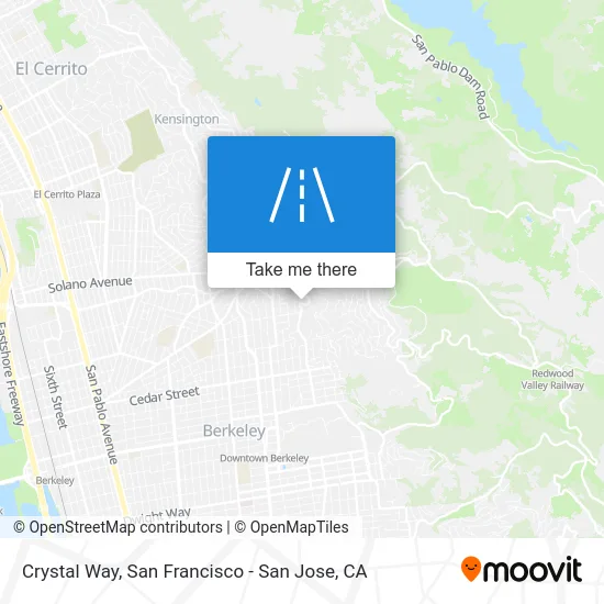 Crystal Way map