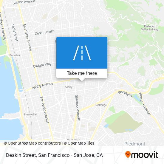 Deakin Street map