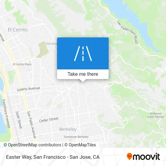 Easter Way map