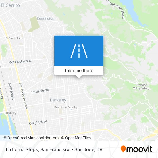 La Loma Steps map