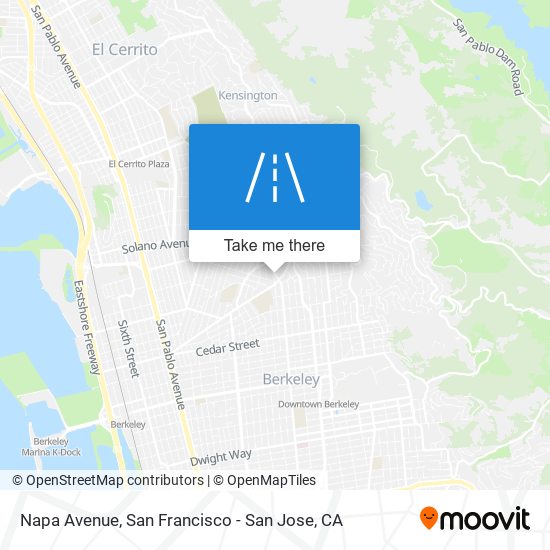 Napa Avenue map