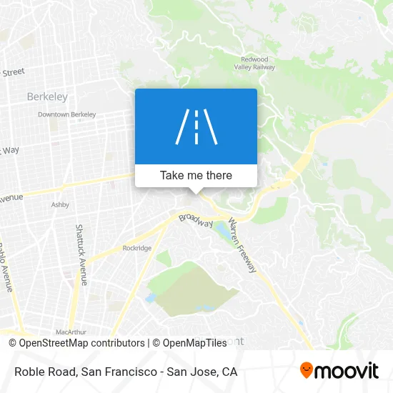 Roble Road map