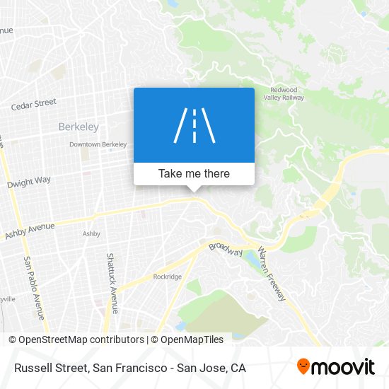 Russell Street map