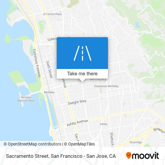 Sacramento Street map