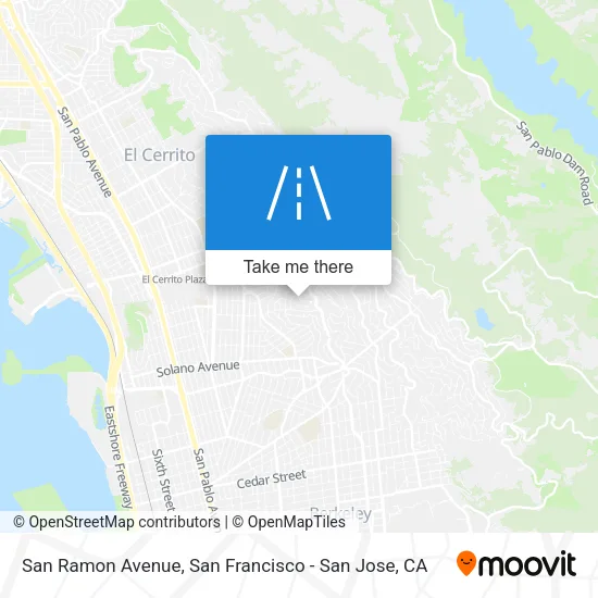 San Ramon Avenue map