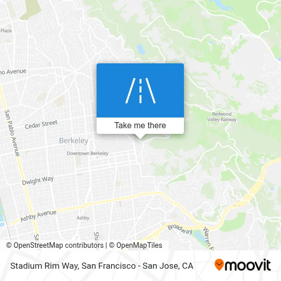 Stadium Rim Way map