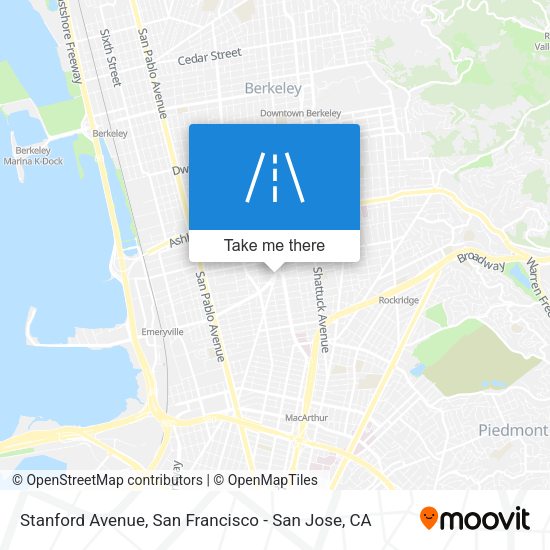 Mapa de Stanford Avenue