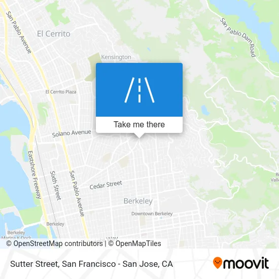 Sutter Street map