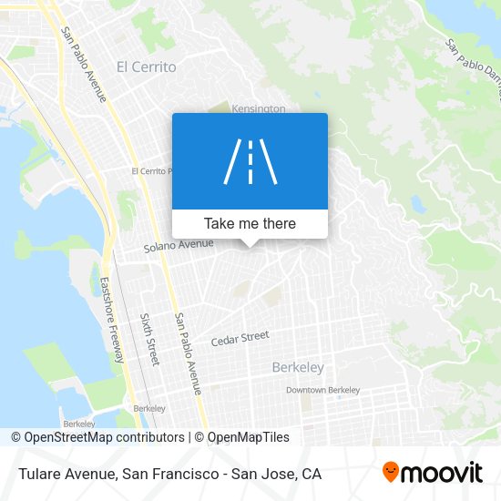 Tulare Avenue map