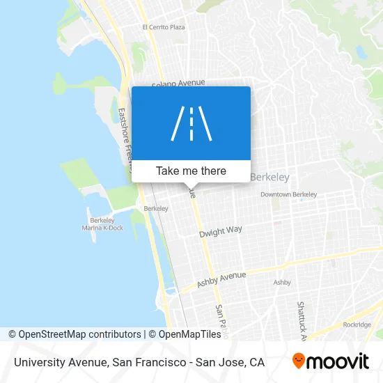 University Avenue map