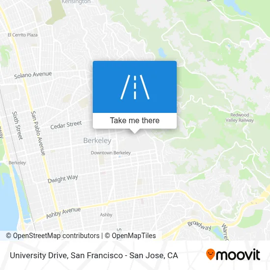 University Drive map