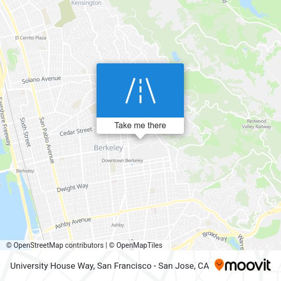 University House Way map