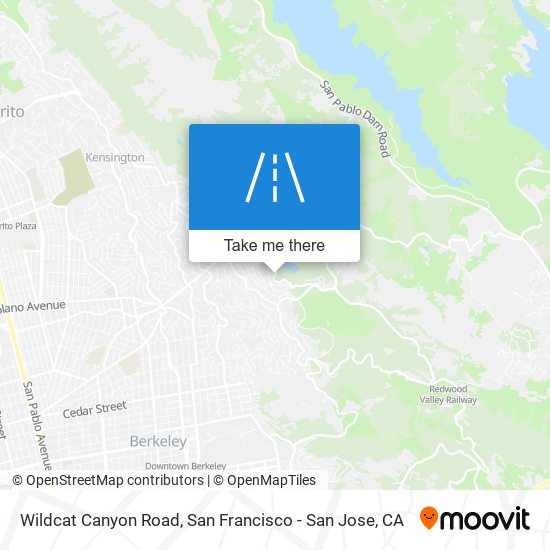 Mapa de Wildcat Canyon Road