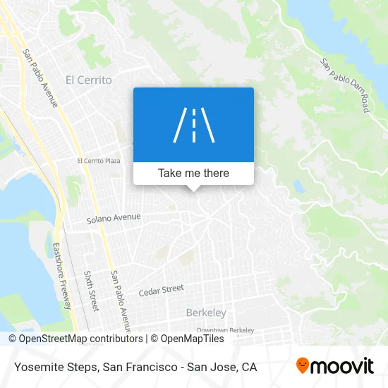 Yosemite Steps map