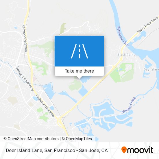 Deer Island Lane map
