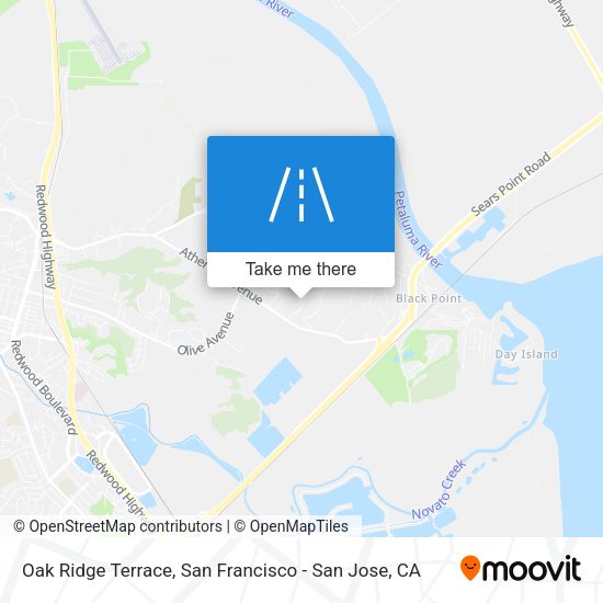 Oak Ridge Terrace map