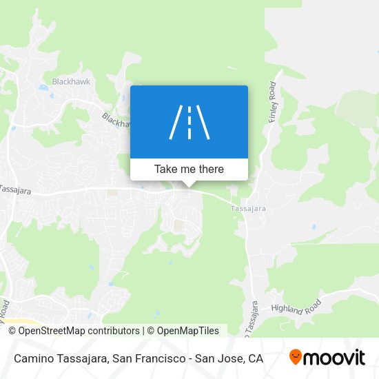 Camino Tassajara map