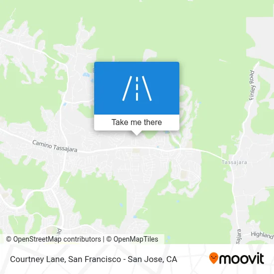 Courtney Lane map