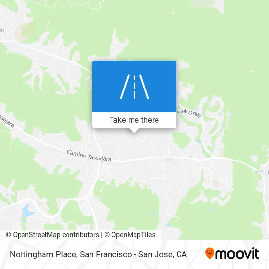 Nottingham Place map