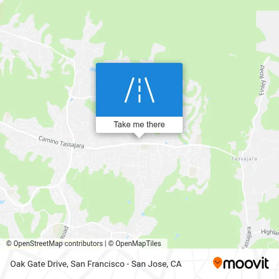 Oak Gate Drive map
