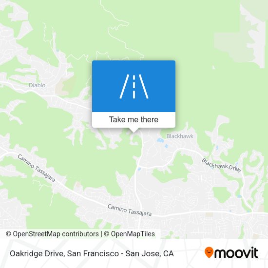 Mapa de Oakridge Drive